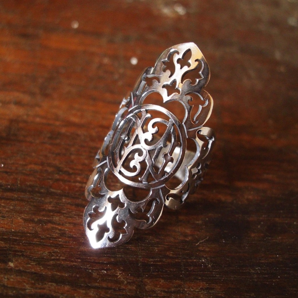 making of a monogram ring